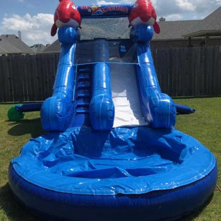 How to plan a large inflatable slide