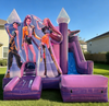 Marble K-pop Demon Hunters Inflatable Bounce House Combo with Detachable Pool