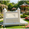  White Inflatable Bounce House with Slide