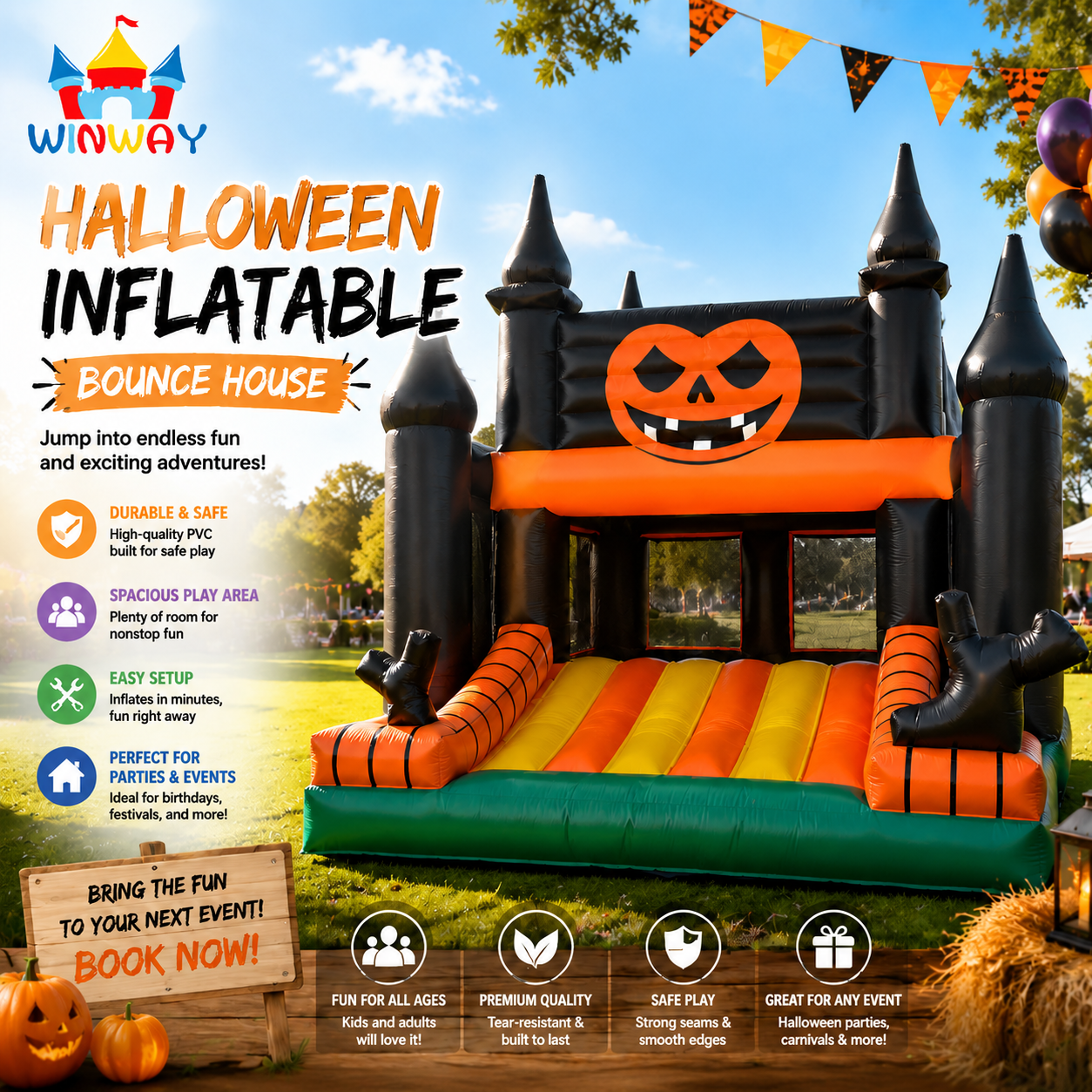 Halloween Inflatable Bounce House: Create Unforgettable Scary Fun Moments