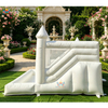  White Inflatable Bounce House with Slide