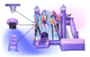 K-Pop Inflatable Bounce Castle with Slide