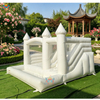  White Inflatable Bounce House with Slide